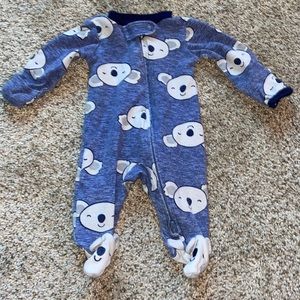 Carter’s koala preemie onesie with flipable mitts!